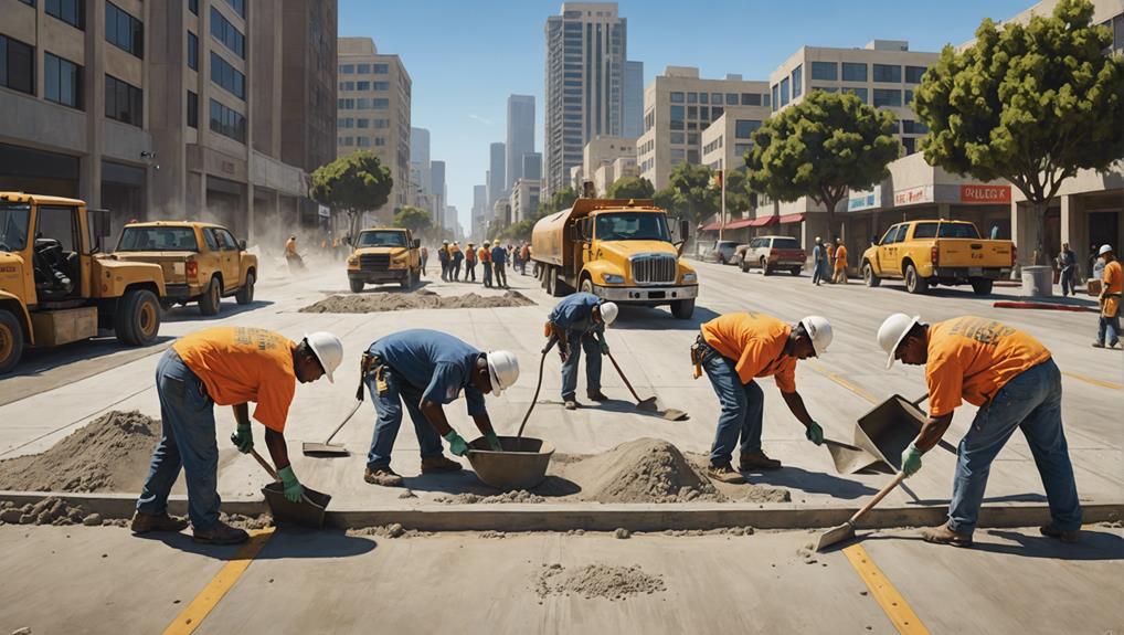 demanding concrete work in los angeles