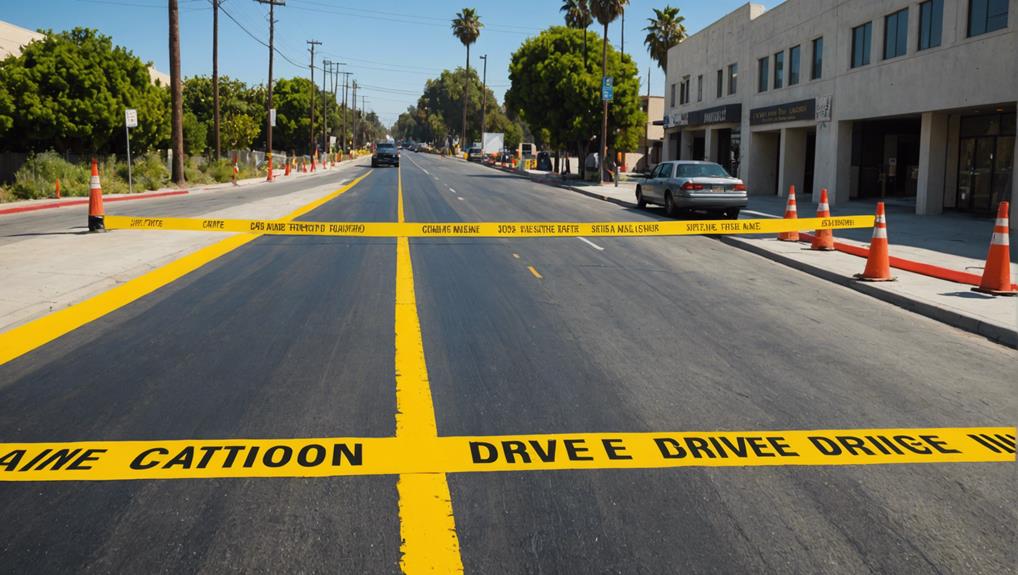 driving on fresh concrete